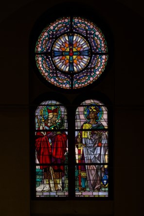 프라하의 성 아달베르트와 프랑스의 성 루도비코_photo by Adrian Tync_in the Church of Sts John and Paul in Katowice_Poland.jpg